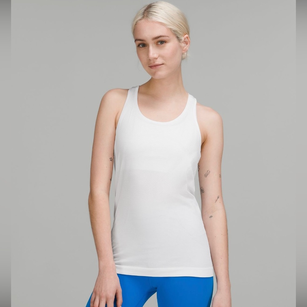 Lululemon Swiftly Tech Racerback Tank Top (White, 6)